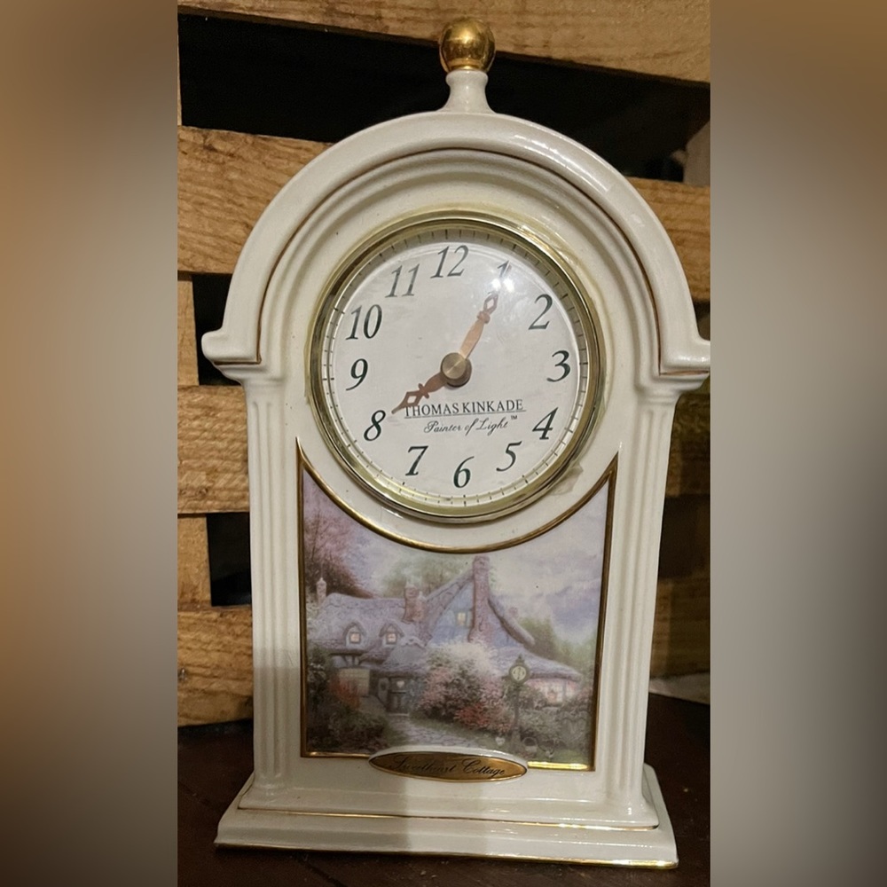Thomas Kinkade Table Clock